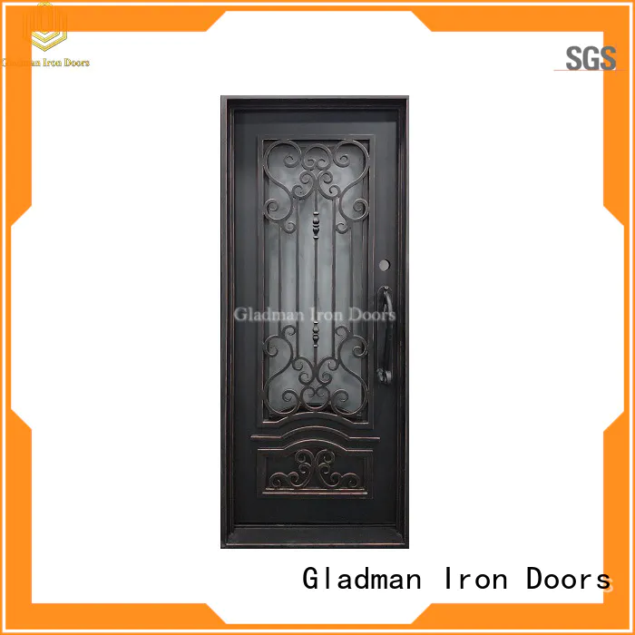 Gladman single iron door design manufacturer for sale