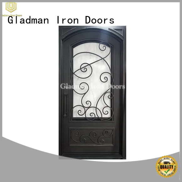 Gladman high-end quality single iron door design factory