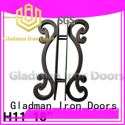 Gladman cheap wrought iron door handles from China for distribution