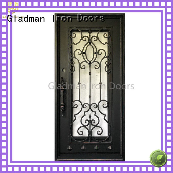 high-end quality single iron door design manufacturer