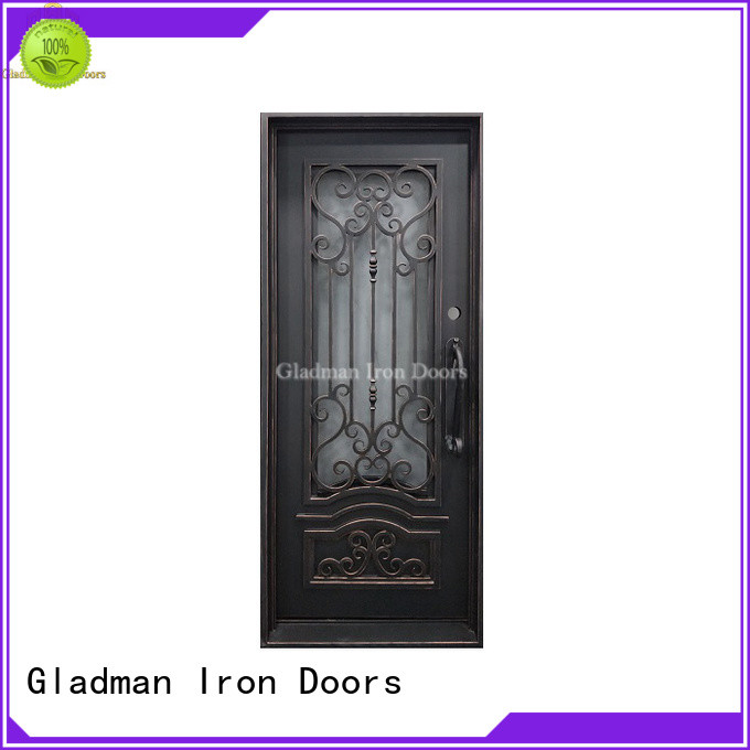 Gladman high-end quality single iron door design manufacturer