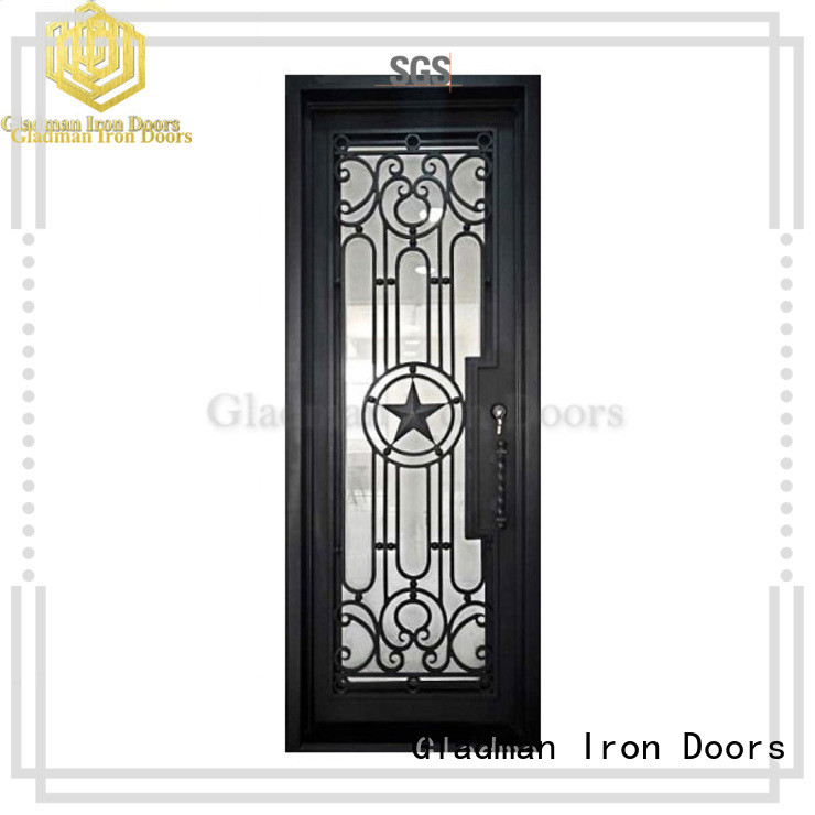 Gladman high quality wrought iron security doors one-stop services for sale