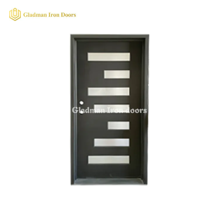 Wrought Iron Door Customized Handel Geometric Design