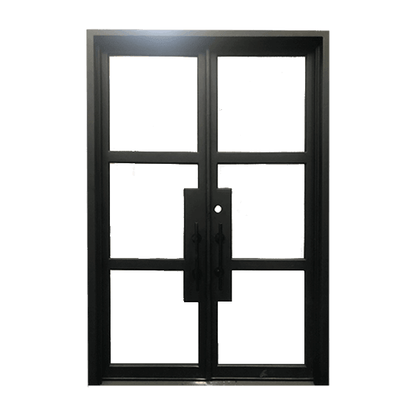 Classic Hand Made French Iron Double Door Energy Efficient